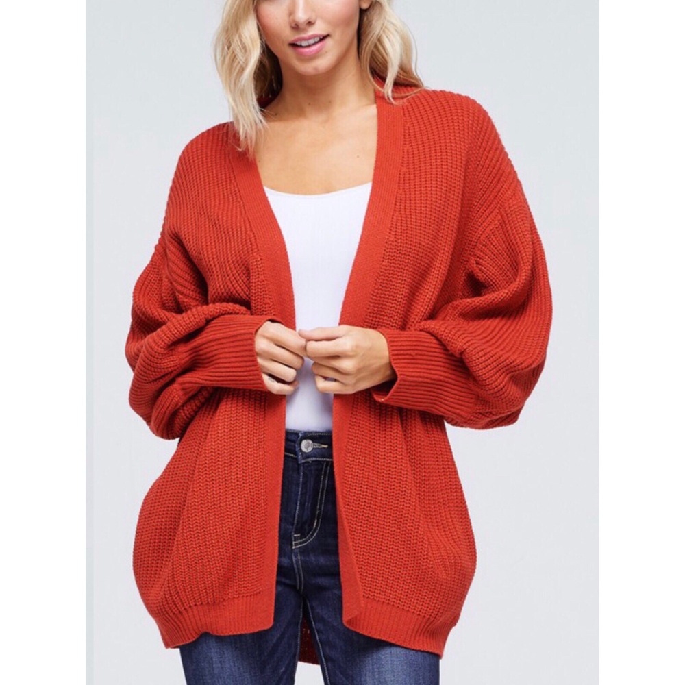Open Cardigan Sweater